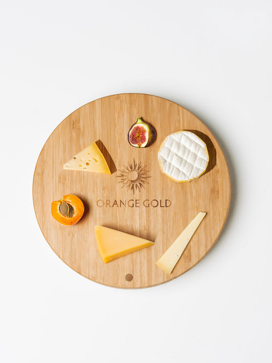 Cheese platter and Orange Gold