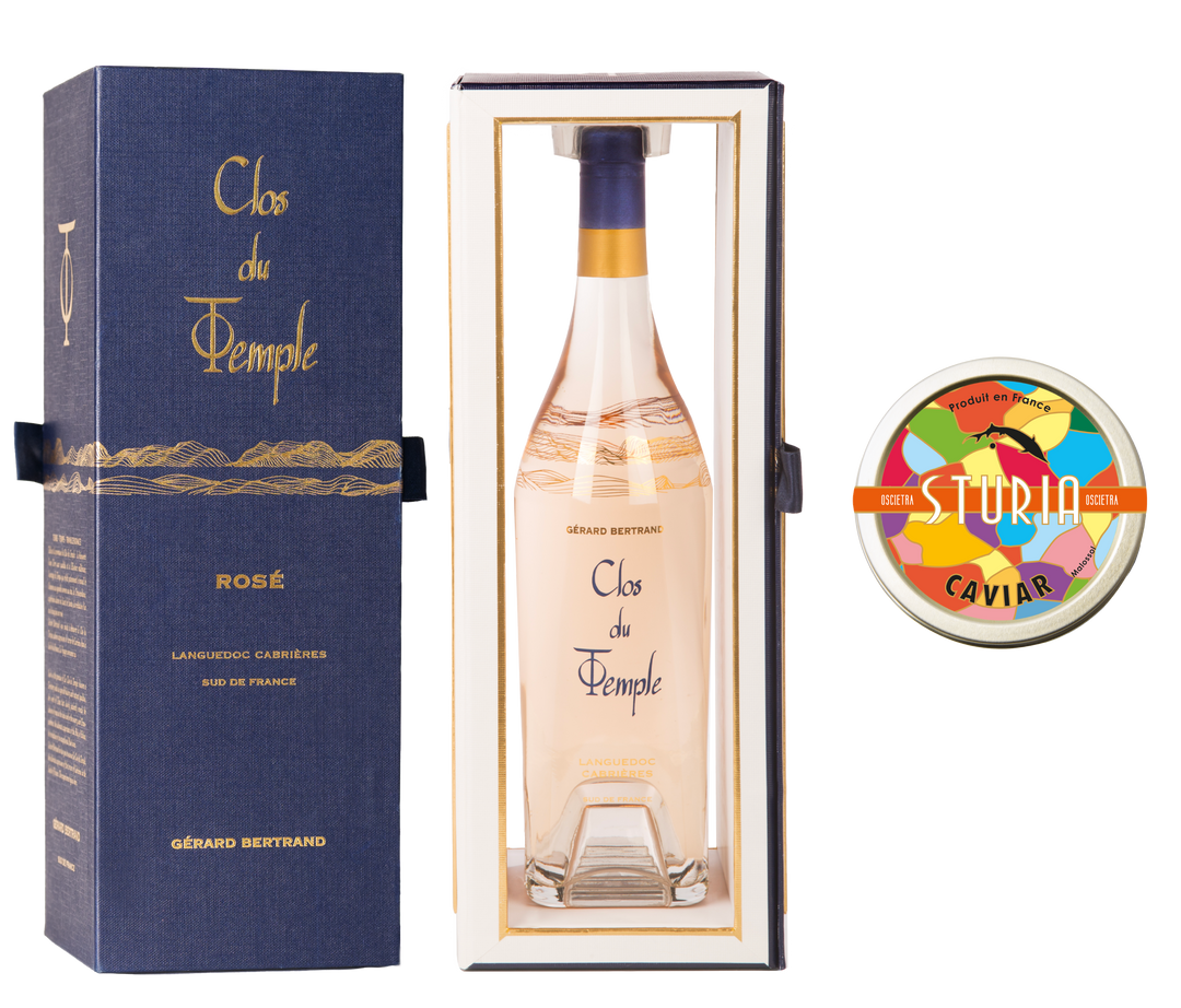 Prestige Offer: Clos du Temple 2022 in its Case and Oscietra Caviar 15g by Sturia